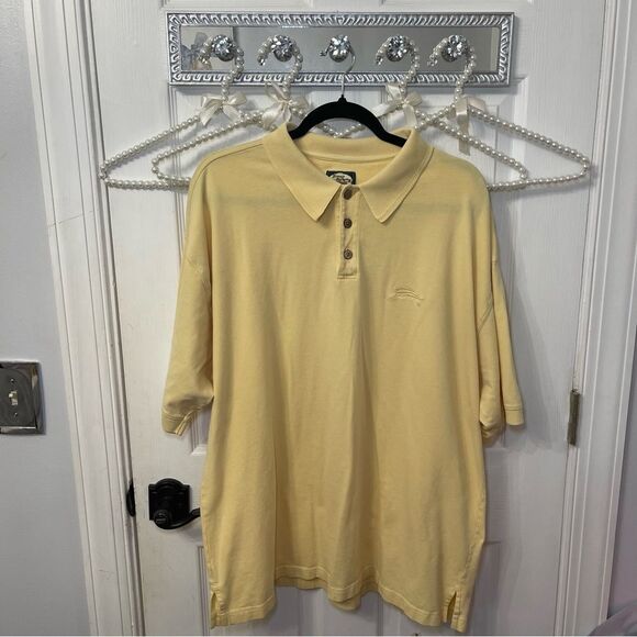 Tommy Bahama Yellow Polo Shirt - Picture 1 of 7